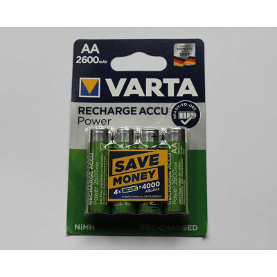 Satz mit 4 Batterien R6 2600ma Varta